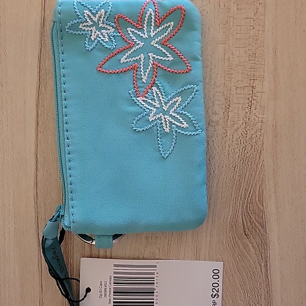 Vera Bradley Coin purse. Tiffany green, NWT